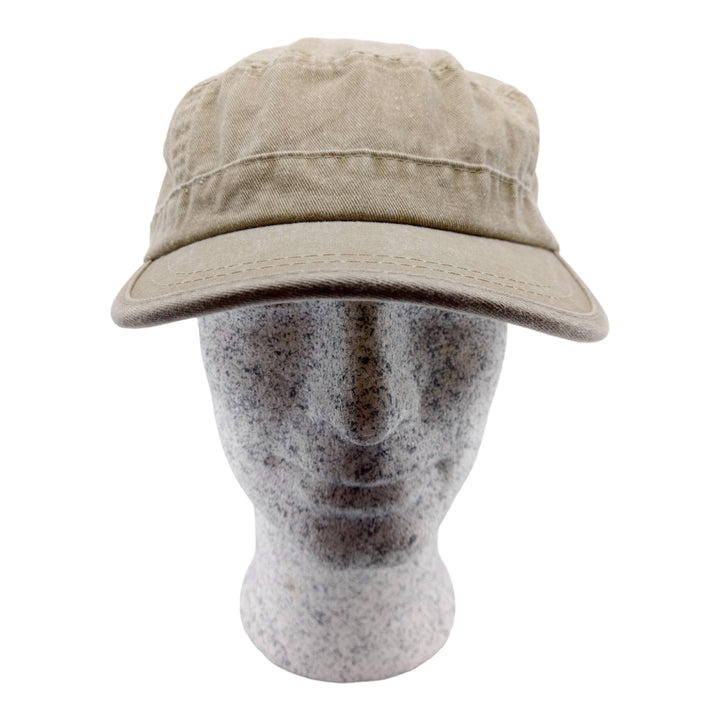 MJM Kuba Army Cap färgad bomullstwill - Beige