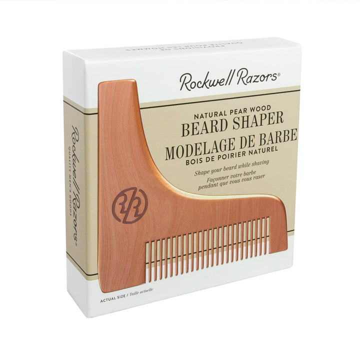 Rockwell Skæg Shaper i Pæretræ - Combs & Brushes fra Rockwell Razors Co. hos The Prince Webshop