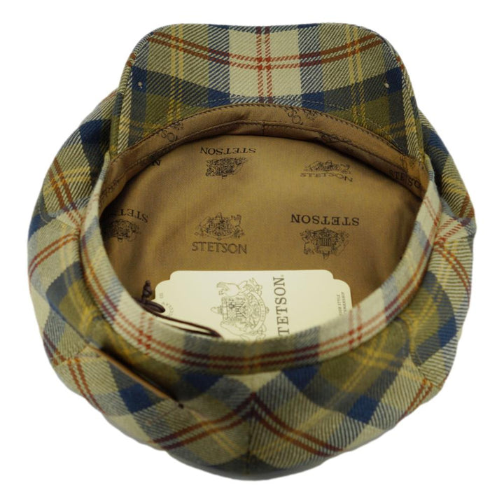 Stetson Driver Cap - Wool Silk Plaid Check - Flat Cap fra Stetson hos The Prince Webshop