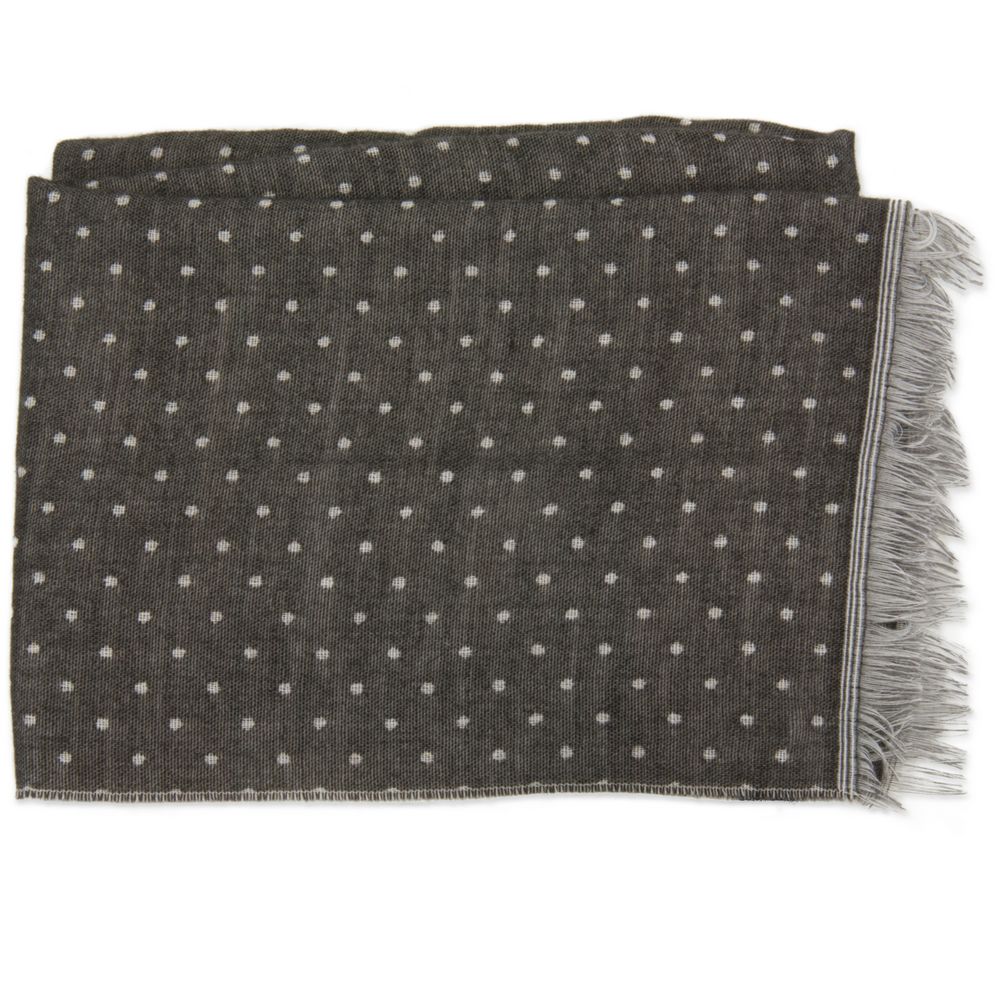 MJM Marius Fashion Scarf - Sort med Prikker - Halstørklæde fra M.J. MICHAELSEN A/S hos The Prince Webshop