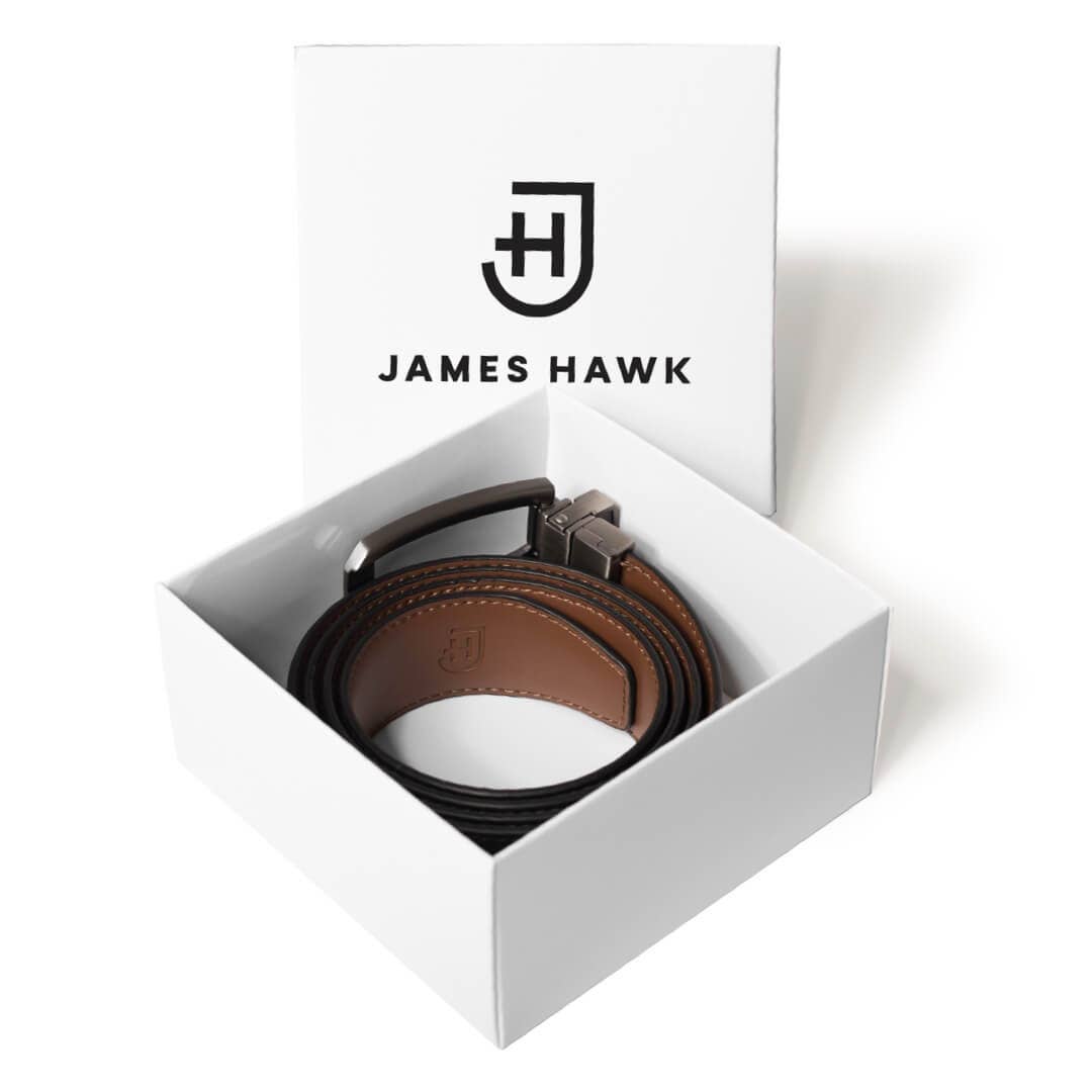 James Hawk Smart Belt - Reversible Black/Brown - Bælte fra James Hawk hos The Prince Webshop
