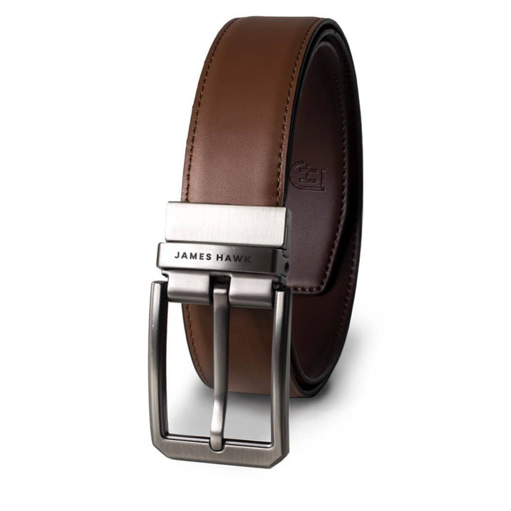 James Hawk Smart Belt - Reversible Brown/Camel - Bælte fra James Hawk hos The Prince Webshop