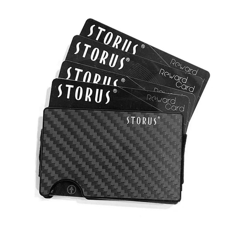 Smart Wallet® Card Holder Money Clip Carbon Fiber - Pengeclips fra Storus hos The Prince Webshop