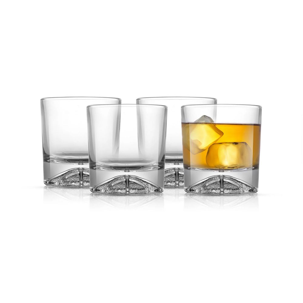 Swish Old Double Fashioned Whiskey Glasses - Sæt af 4 Whisky Glas - Whiskey Glas fra JoyJolt USA hos The Prince Webshop