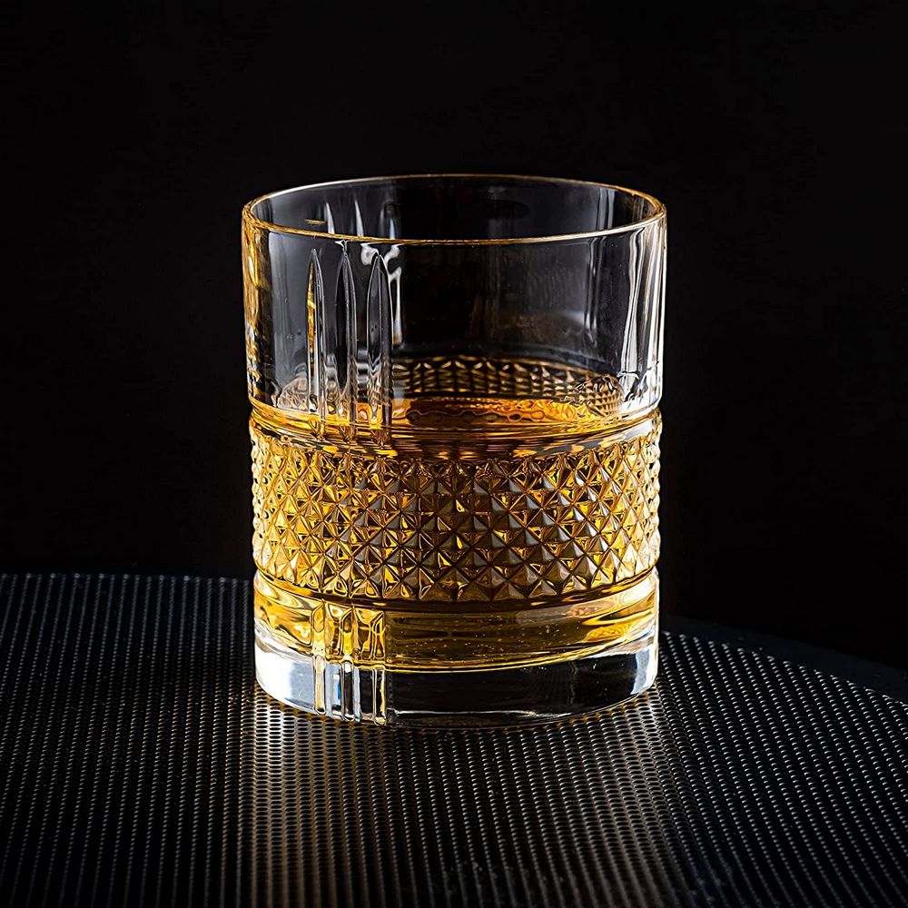 2 Stk. RESERVE Krystal Whisky Glas i Gaveæske - Whiskey Glas fra R.O.C.K.S hos The Prince Webshop