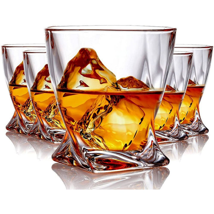 6 Stk. Old Fashioned Whiskey Tumbler Glas - Whiskey Glas fra Bezrat Barware USA hos The Prince Webshop