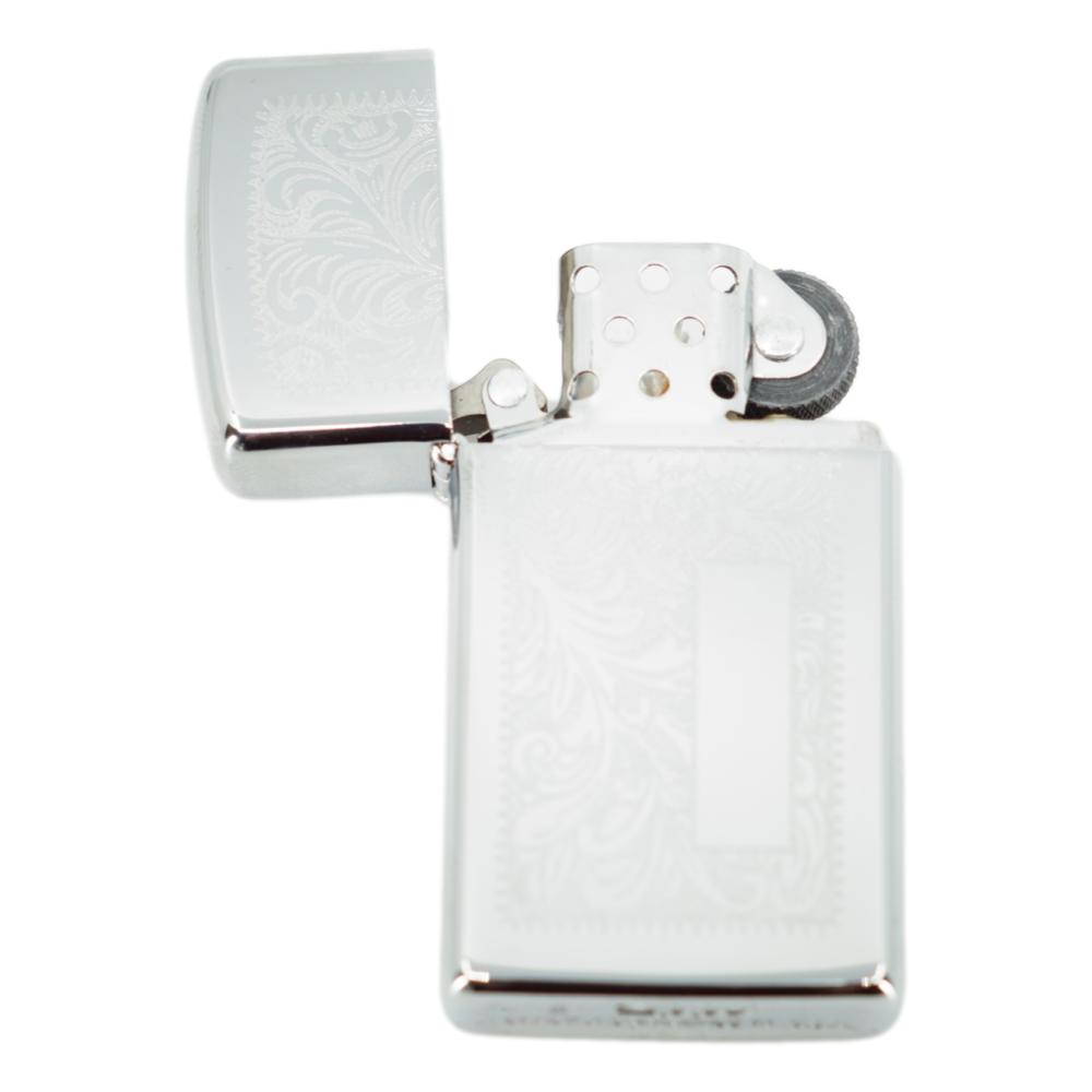 Original Slim Zippo Lighter - Venetian Chrome Slim - Zippo Lighter fra Zippo hos The Prince Webshop