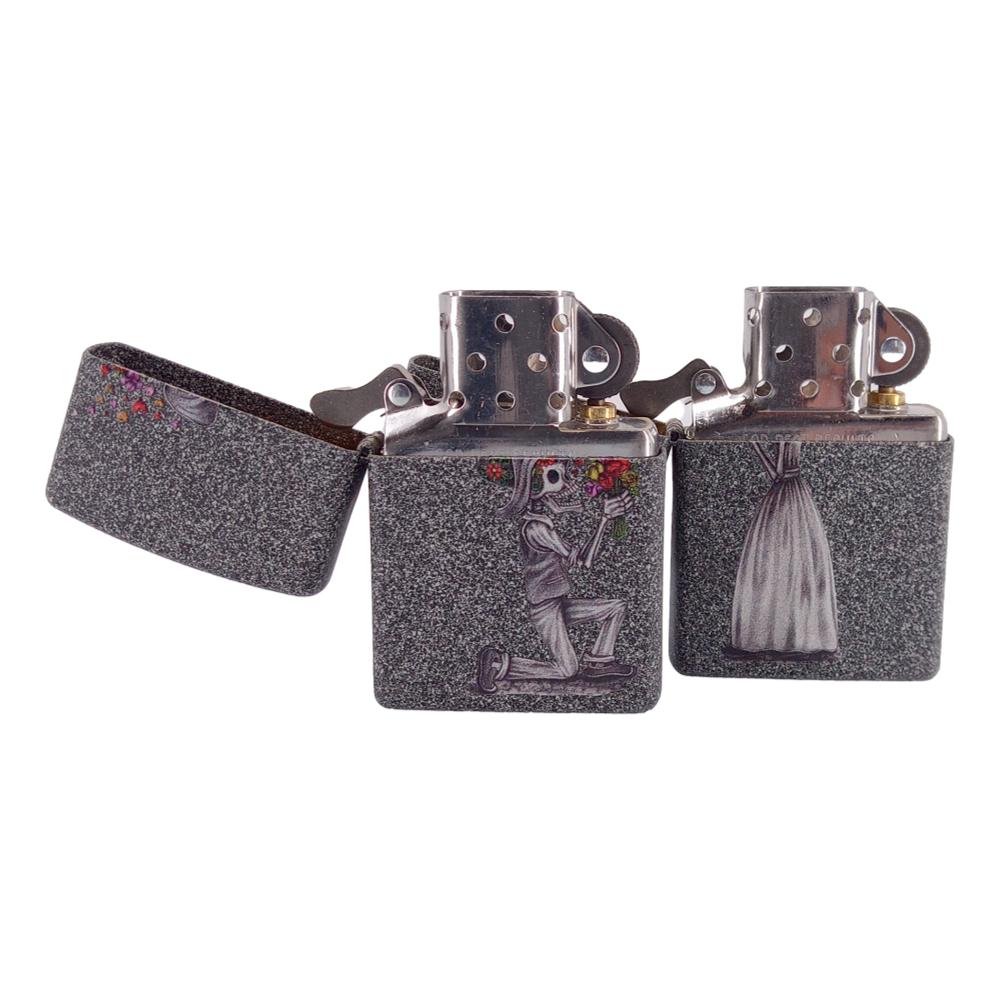 Zippo Day of Dead Skulls Set - 2 Lighter Sæt - Zippo Lighter fra Zippo hos The Prince Webshop