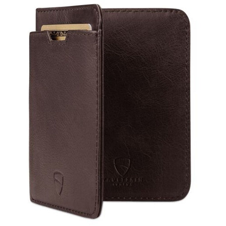 Vaultskin - CITY Card Wallet with RFID Blocking - Brun - Kortholder fra Vaultskin London hos The Prince Webshop