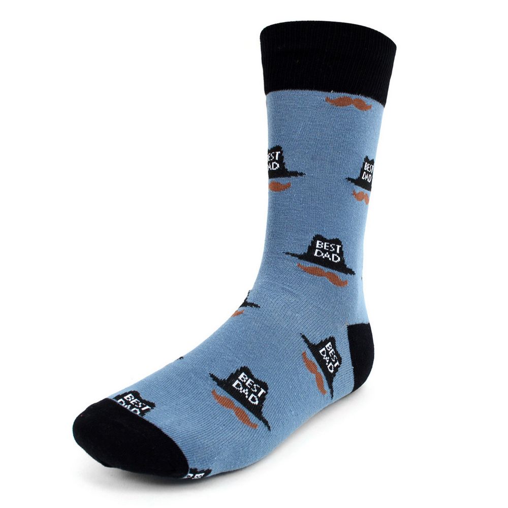 Best Dad Novelty Socks - Sjove Strømper - Herre Strømper fra Parquet hos The Prince Webshop