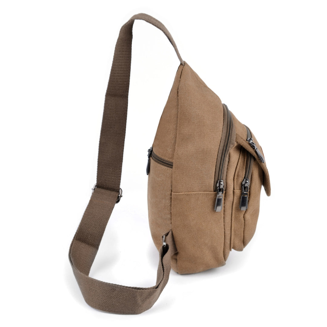 Canvas Crossbody Slinger Bag - Funktionel Taske i 2 Farver - Taske fra Westend hos The Prince Webshop