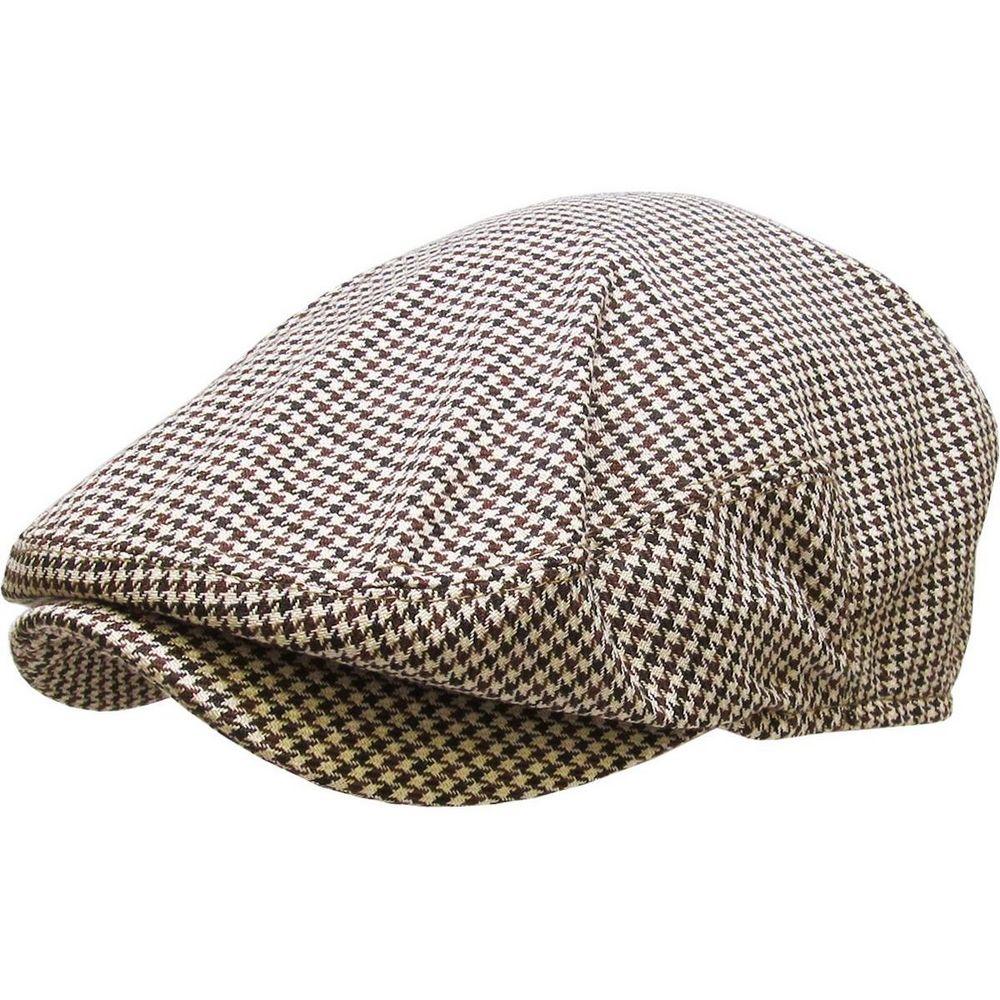 Brun City Boy Houndstooth Sixpence - Flat Cap fra Ethos hos The Prince Webshop