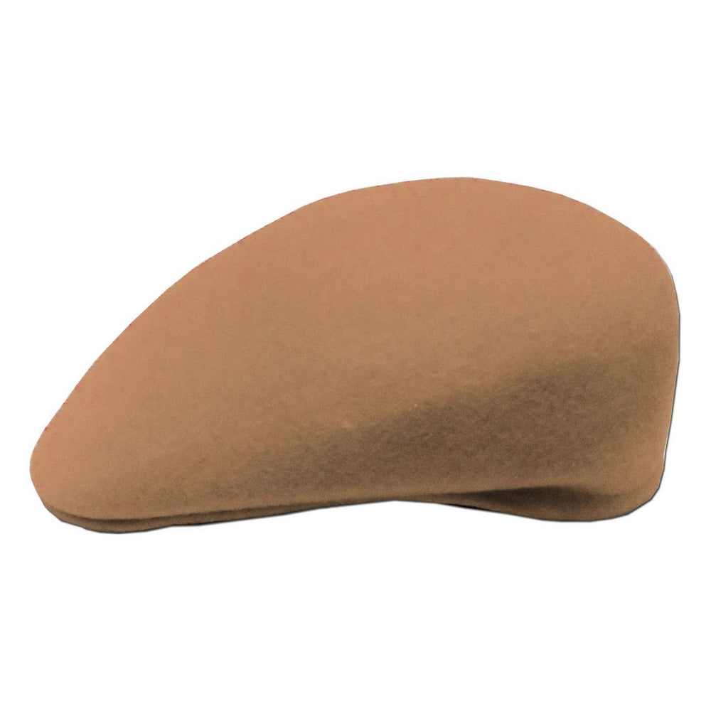 Ethos Camel Wool Felt Ascot Lysebrun Sixpence - L (59 cm) - Flat Cap fra Ethos hos The Prince Webshop