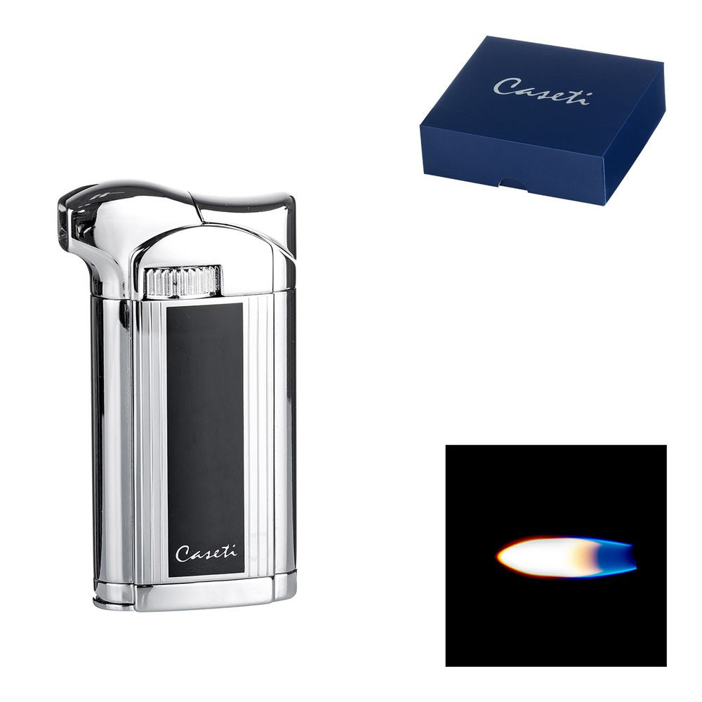 CASETI Pipe Lighter Black Chrome Shiny + Tamper - Lighter fra Caseti hos The Prince Webshop