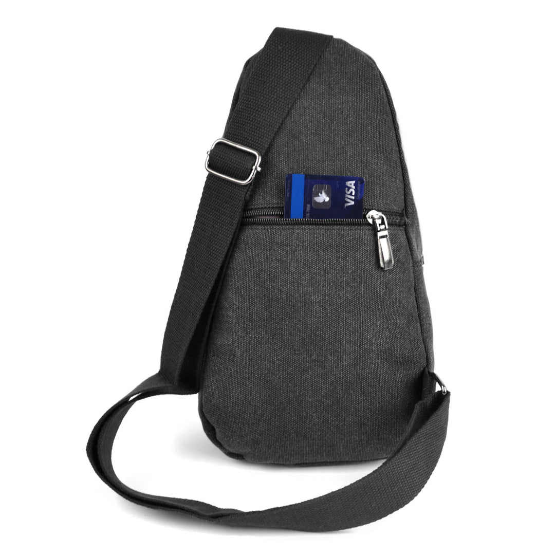 Canvas Crossbody Slinger Bag - Funktionel Taske i 2 Farver - Taske fra Westend hos The Prince Webshop