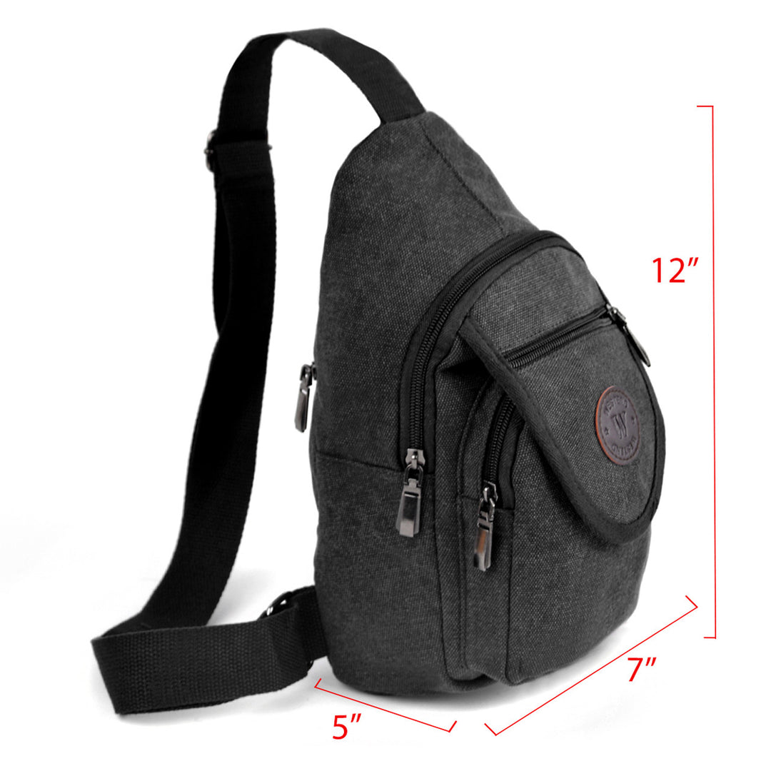 Canvas Crossbody Slinger Bag - Funktionel Taske i 2 Farver - Taske fra Westend hos The Prince Webshop