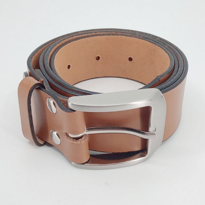 Læder Bælte - Fred - Cognac - Bælte fra The Leather Belt Co. hos The Prince Webshop