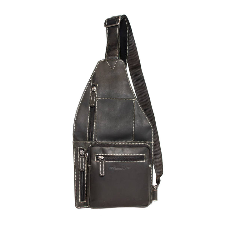 Arrigo Crossbody Shoulder Bag Buffalo Leather - Sort - Taske fra Arrigo hos The Prince Webshop