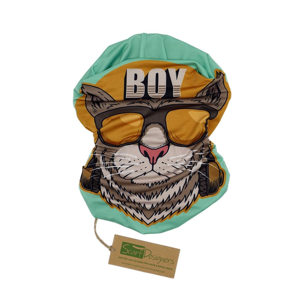 Cool Cat Bandana - Multifunktions Tørklæde - Halstørklæde fra Scarf Designers Berlin hos The Prince Webshop