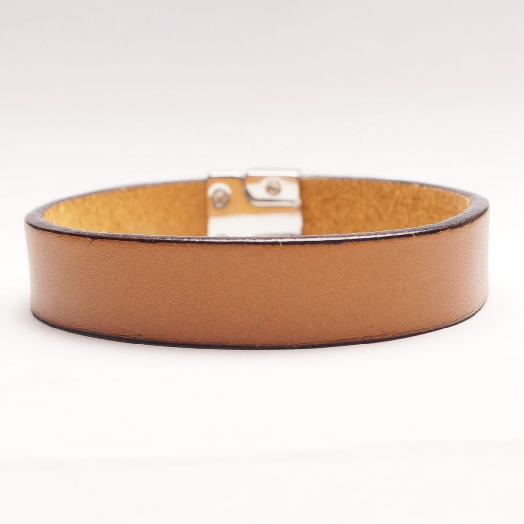 Enkelt Læder Armbånd - Cognac - Smykke fra The Leather Belt Co. hos The Prince Webshop