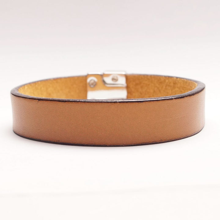 Enkelt Læder Armbånd - Cognac - Smykke fra The Leather Belt Co. hos The Prince Webshop