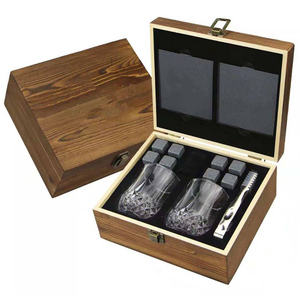 Original Products UK/EU - Bar Originale Whisky Glasses and Stones Set -  fra Original Products UK/EU hos The Prince Webshop