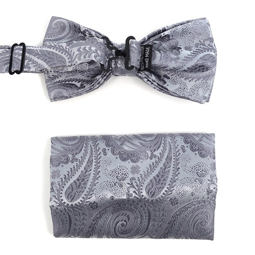 Party Sæt - Charcoal Paisley - Smoking Sæt fra Umo Lorenzo hos The Prince Webshop