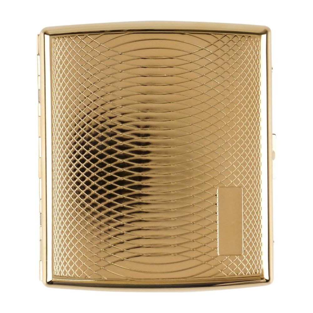 Guld Cigaret-Etui til 18 King Size Cigaretter - Cigaret Etui fra Jean Claude hos The Prince Webshop