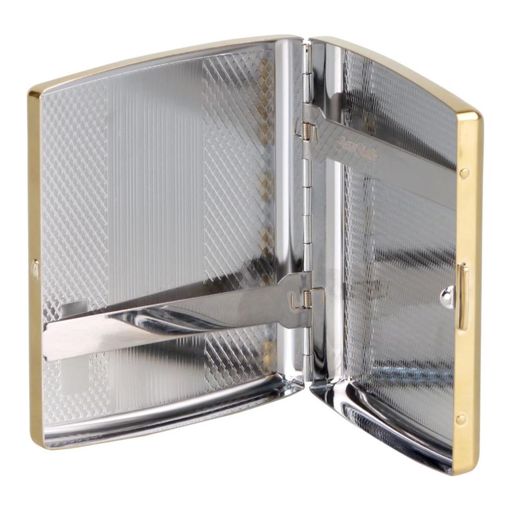 Guld Cigaret Etui til 18 King Size Cigaretter - Cigaret Etui fra Jean Claude hos The Prince Webshop