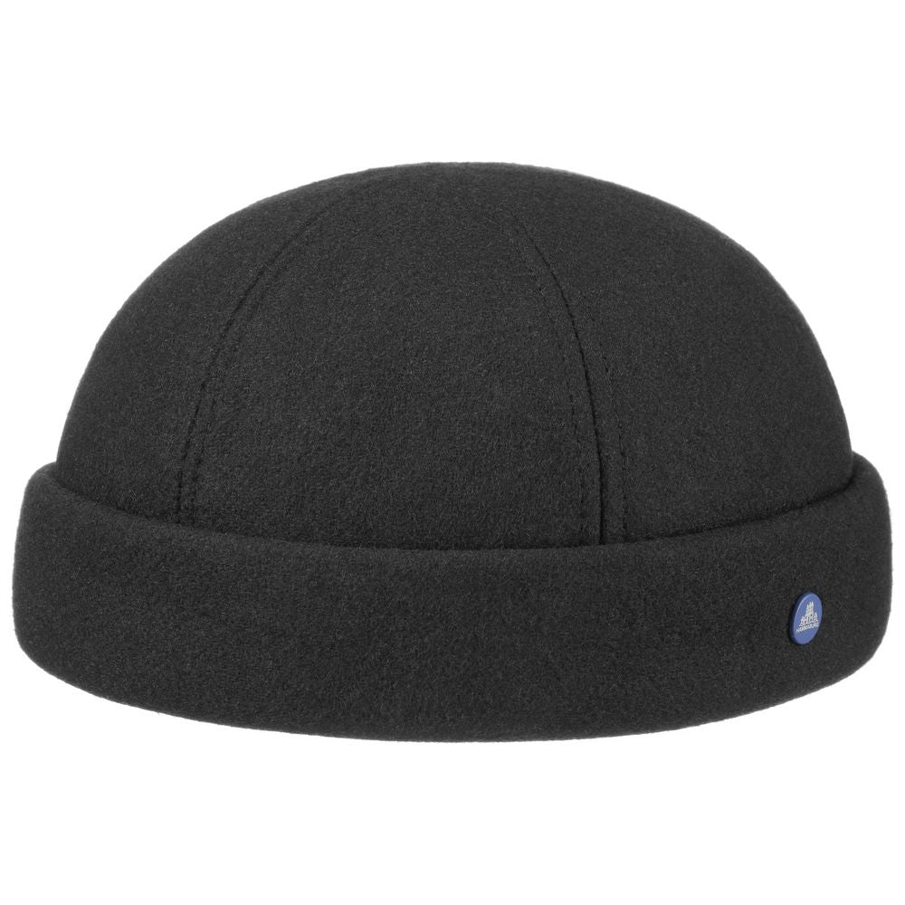 Hammaburg Teflon Docker Wool - Sort Dokker Cap - Docker Cap fra Hammaburg hos The Prince Webshop