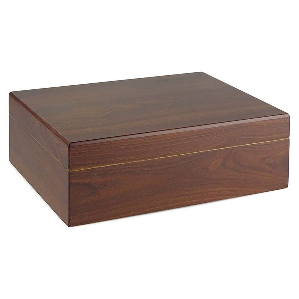 Cigar Humidor i Brunt Træ med Askebæger og Klipper - Cigar Humidor fra The Prince's Own hos The Prince Webshop