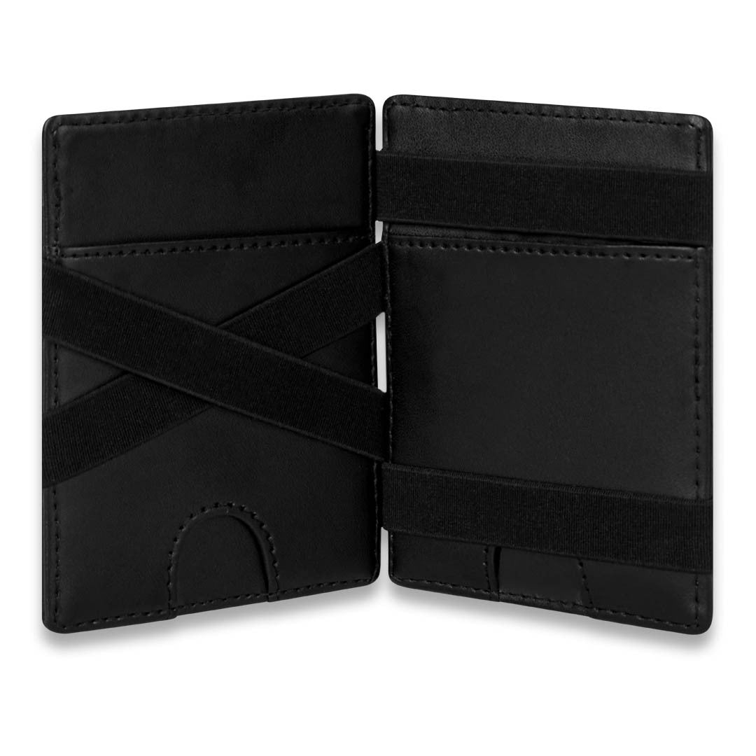 James Hawk Flip Wallet Black - Sort Læder Tegnebog - Kortholder fra James Hawk hos The Prince Webshop