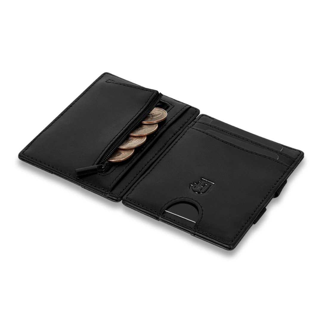 James Hawk Flip Wallet Black - Sort Læder Tegnebog - Kortholder fra James Hawk hos The Prince Webshop