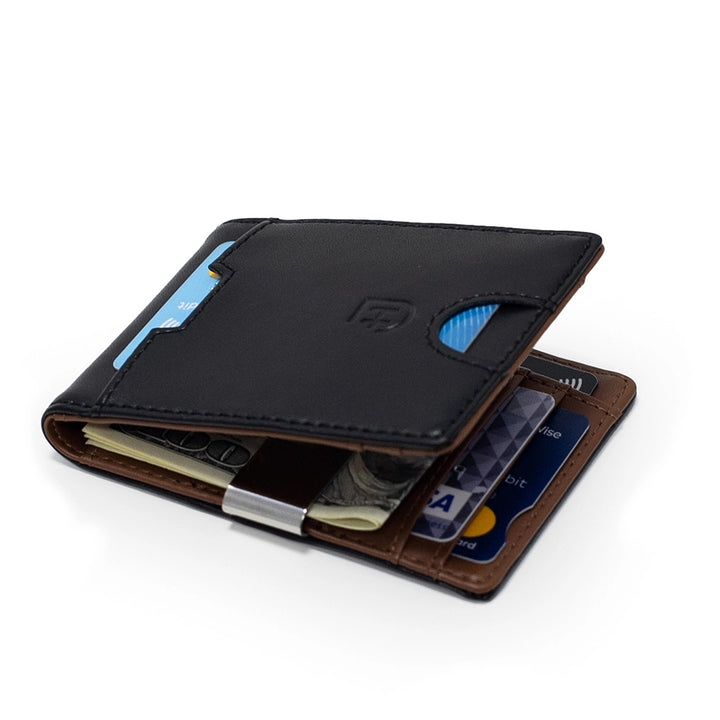 James Hawk Flip Wallet Black - Sort Læder Tegnebog - Kortholder fra James Hawk hos The Prince Webshop