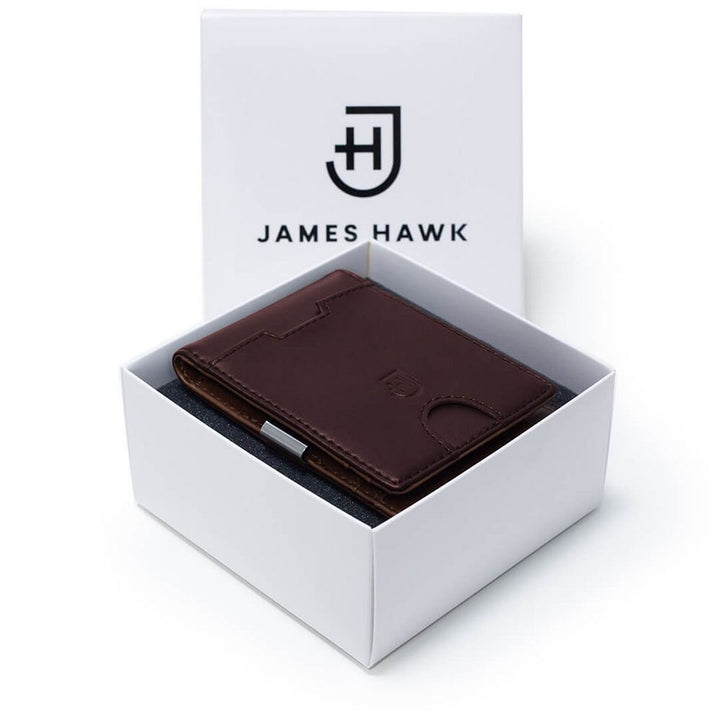 James Hawk Smart Wallet Camel - Lysebrun Læder Tegnebog - Kortholder fra James Hawk hos The Prince Webshop