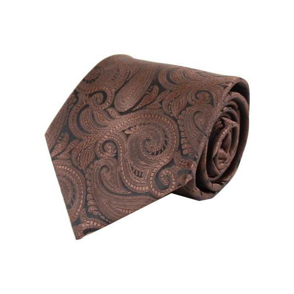 Klassisk Paisley Slips i Brun - Slips fra Laurant Bennet Milano hos The Prince Webshop