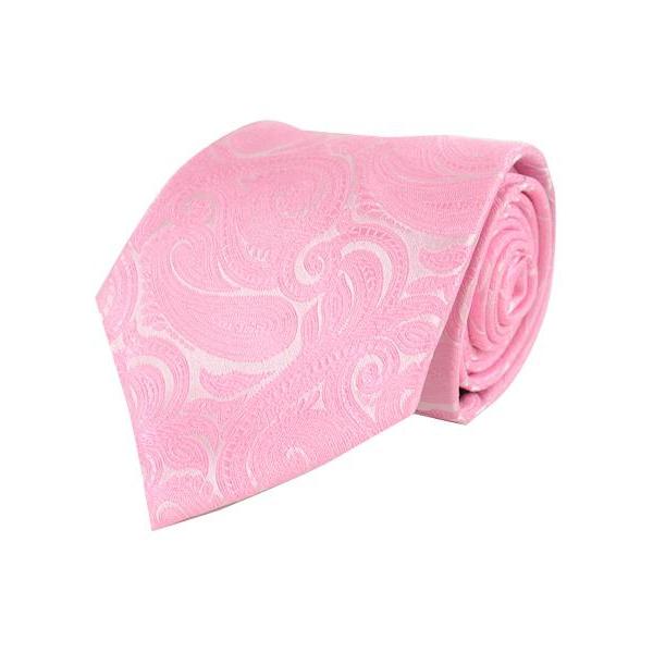 Klassisk Paisley Slips i Lyserød - Slips fra Laurant Bennet Milano hos The Prince Webshop