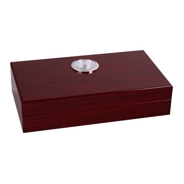 Kompakt Cigar Humidor i Træ - Kirsebær - Cigar Humidor fra Smokers United hos The Prince Webshop