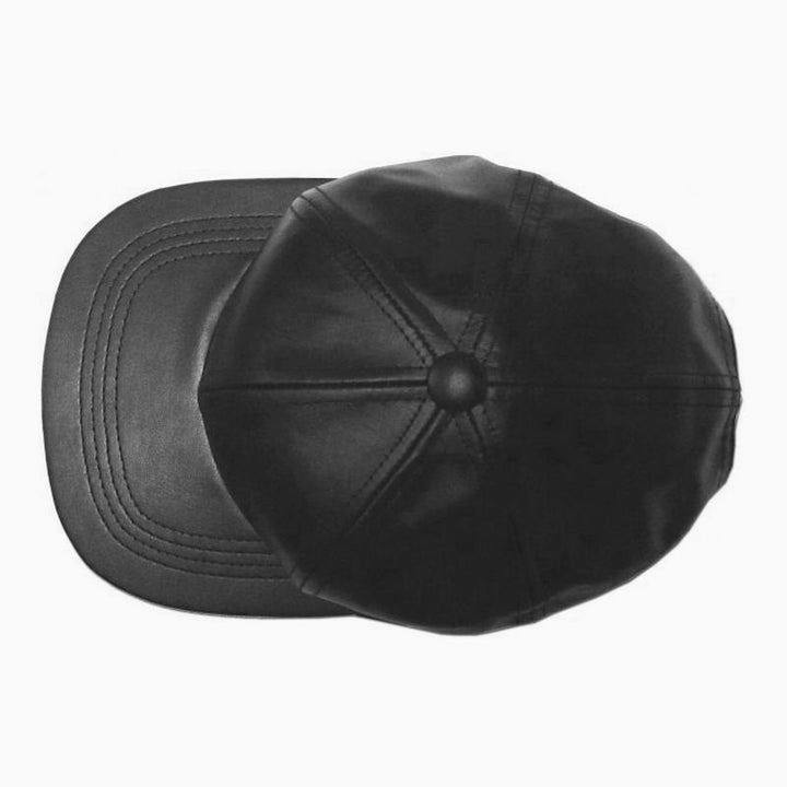 Ethos Sort Læder Cap - Baseball Cap fra Ethos hos The Prince Webshop