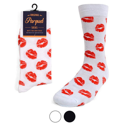 Lips Novelty Socks - Sjove Strømper i 2 Farver - Herre Strømper fra Parquet hos The Prince Webshop