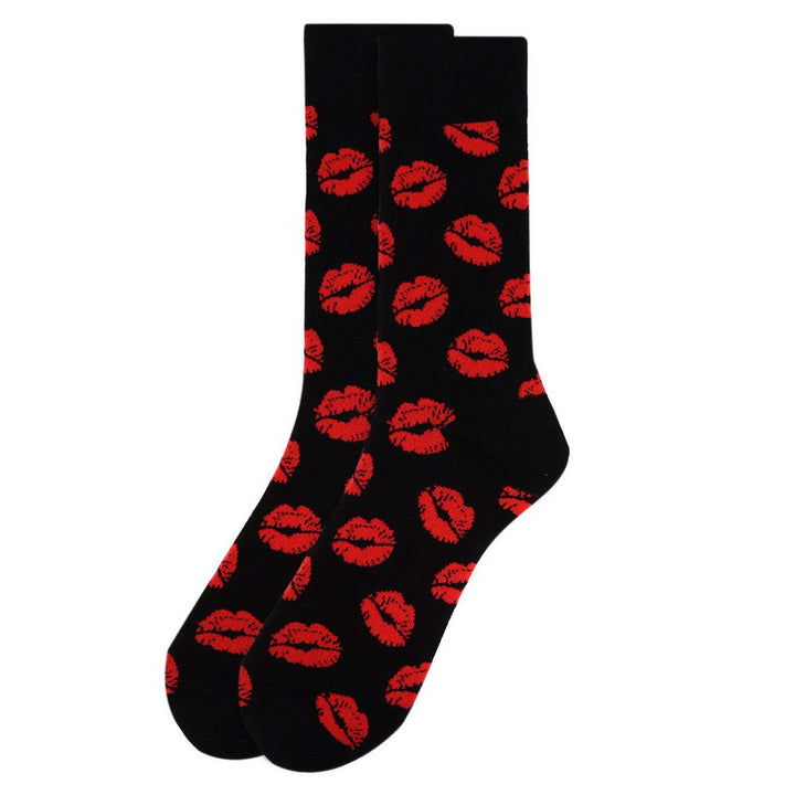 Lips Novelty Socks - Sjove Strømper i 2 Farver - Herre Strømper fra Parquet hos The Prince Webshop