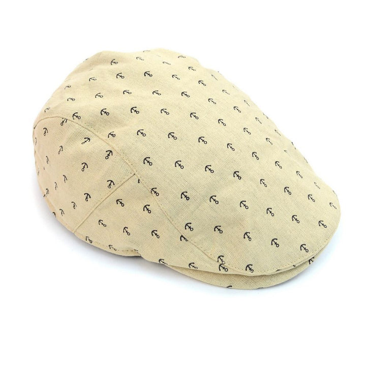 Anchor Pattern Ivy Hat - Flat Cap i 2 Farver - Flat Cap fra Westend hos The Prince Webshop