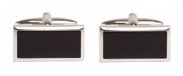 Manchetknapper A Class - Onyx Oblong Modern - Manchetknapper fra The Armitage Collection hos The Prince Webshop