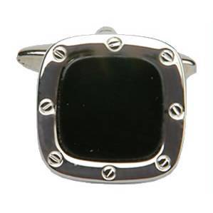 Manchetknapper Koøje Onyx Firkantet - Manchetknapper fra The Armitage Collection hos The Prince Webshop