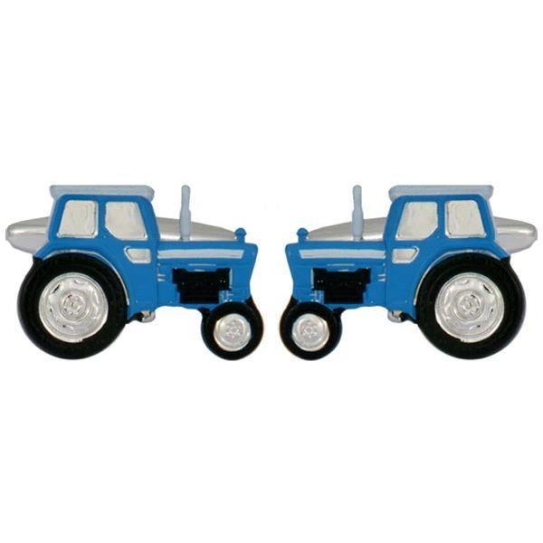 Manchetknapper Traktor Blå - Manchetknapper fra David Aster Collection hos The Prince Webshop