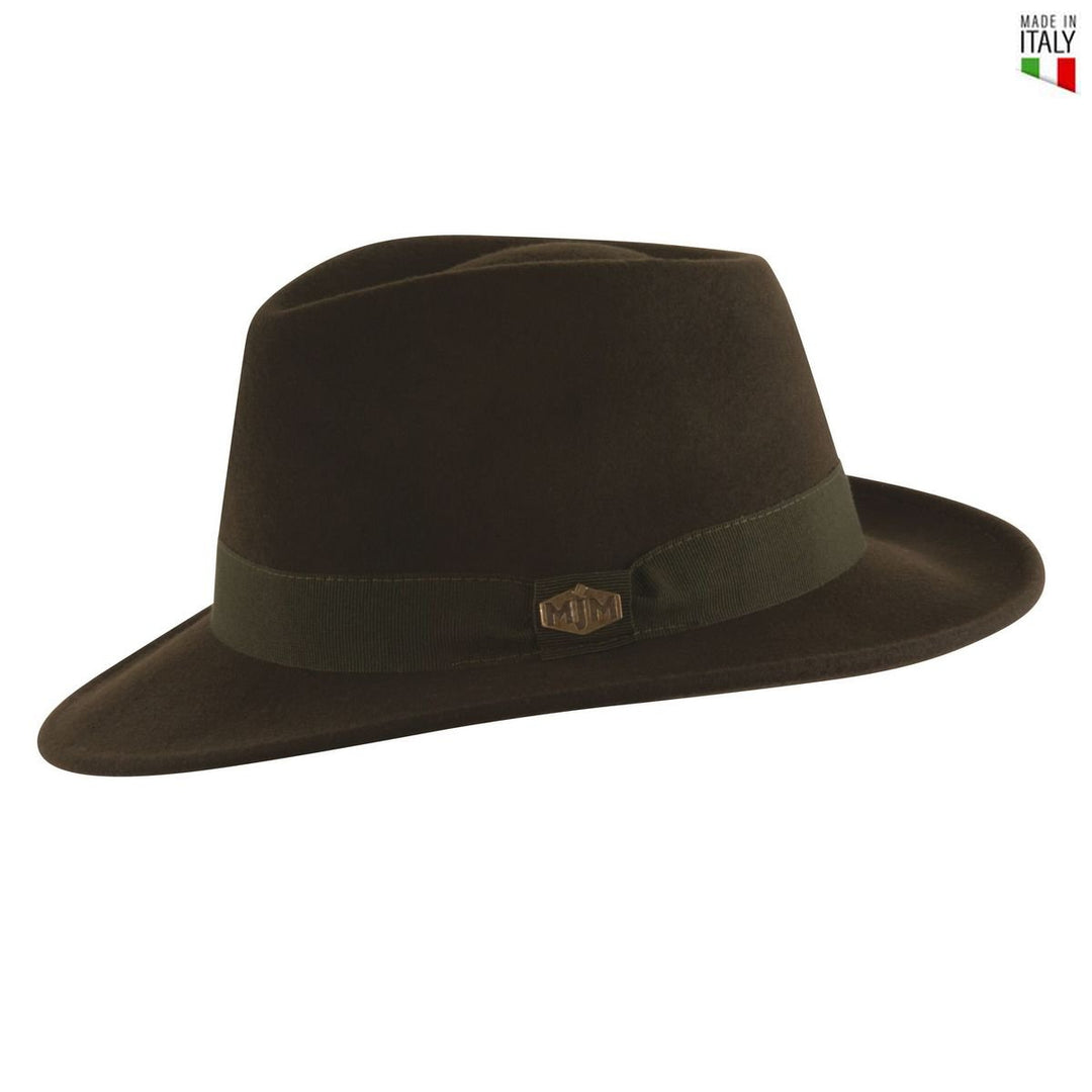 MJM Paul Loden Uld Filt Hat - W&C 56 cm / Small - Fedora Hat fra MJM Hats hos The Prince Webshop