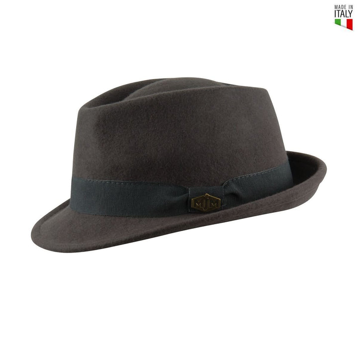 MJM Snap Trilby Filt Hat - Anthracite - Trilby Hat fra MJM Hats hos The Prince Webshop