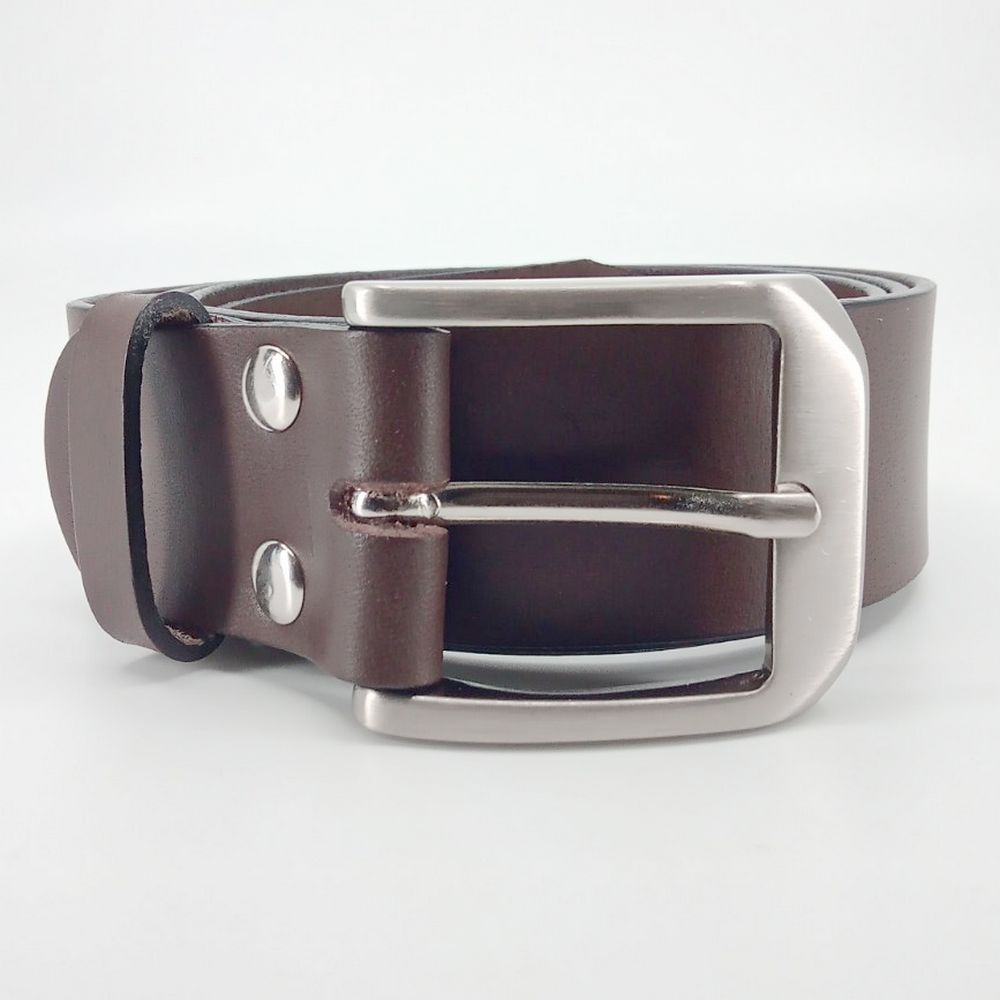 Læder Bælte - Fred - Mørkebrunt - Bælte fra The Leather Belt Co. hos The Prince Webshop