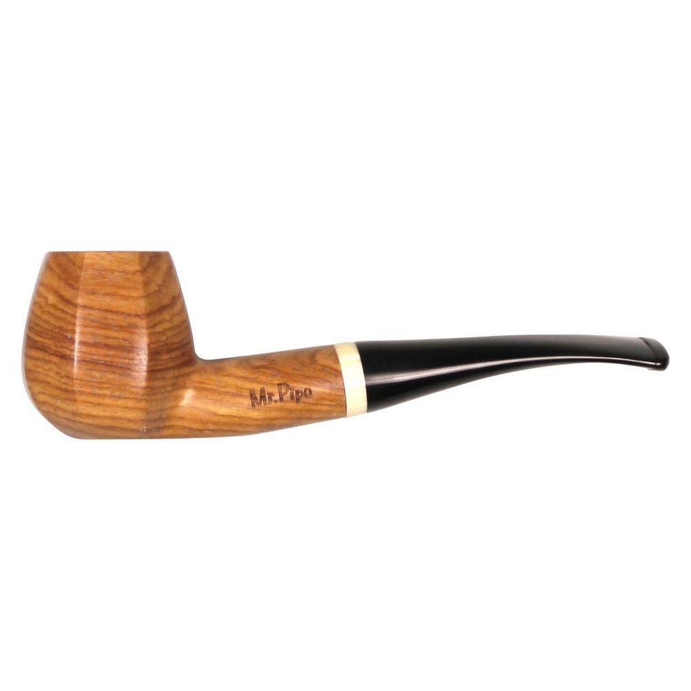 Mr. Pipe Pibe Natur Redwood Kantet inkl. Stand - Pibe fra Mr. Pipe hos The Prince Webshop