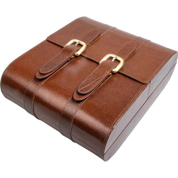 Passatore Humidor Buffalo Leather Brown Foldable - EKSKLUSIV ! - Cigar Humidor fra Passatore hos The Prince Webshop